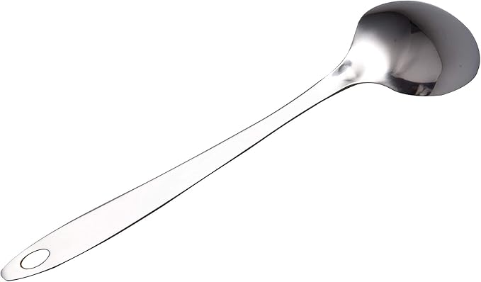 IMEEA Large Cooking Spoon Stainless Steel Basting Spoon for Cooking Serving Spoon, 12.8-Inch