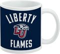 Liberty University Flames Logo Ceramic Coffee Mug, Novelty Gift Mugs for Coffee, Tea and Hot Drinks, 11oz, White