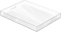 MAONAME Acrylic Serving Tray with Handles, 18"x14" Rectangular Clear Tray, Ottoman Decorative Trays, Coffee Table Trays for Countertop, Living Room, Office