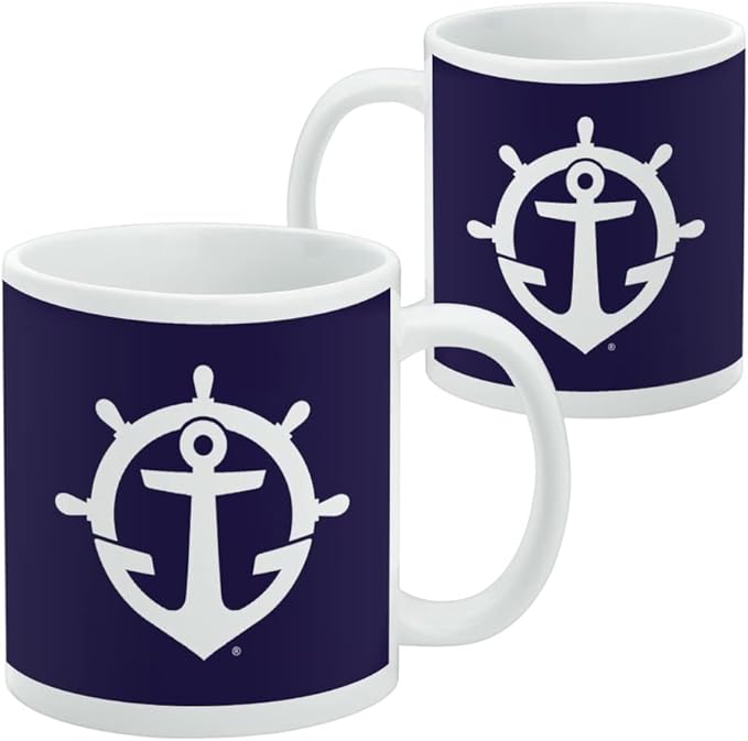 University of Portland Pilots Logo Ceramic Coffee Mug, Novelty Gift Mugs for Coffee, Tea and Hot Drinks, 11oz, White