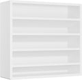 Orimade 4 Tier Spice Rack Organizer for Cabinet, Freestanding Bamboo Seasoning Rack for Countertop, Cupboard, Pantry, Kitchen, 13.18 x 4.13 x 12.2 inches(Spice Jars Not Included), White