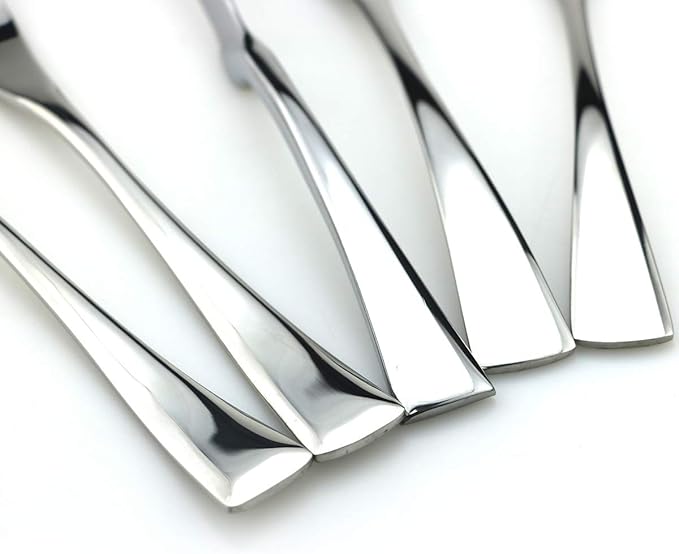 JASHII 18/10 Stainless Steel 20 Piece Mirror Polished Silver Flatware Set,Dinner Knife Fork Salad Fork Coffee Spoon，Service for 4 ，Silverware Utensil Sets