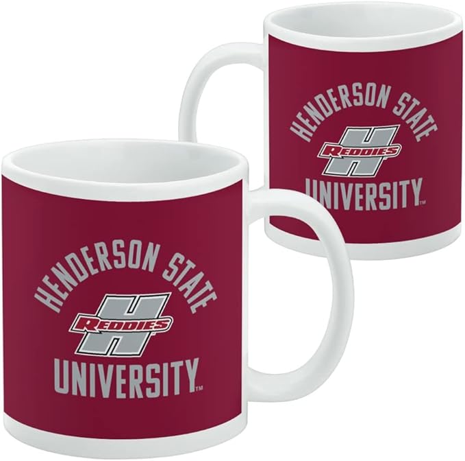 Henderson State Reddies Logo Ceramic Coffee Mug, Novelty Gift Mugs for Coffee, Tea and Hot Drinks, 11oz, White