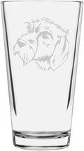 Cesky Fousek Custom Personalized Dog Themed Etched All Purpose 16oz Pint Glass