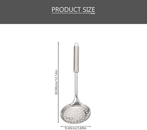 1 Set kitchen utensils stainless steel Food Cooking Spatula Soup Spoon Stainless Steel Serving Utensils Cutlery Set Spatulas Set Nonstick Cookware Home