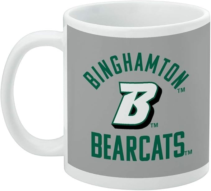 Binghamton Bearcats Ceramic Coffee Mug, Novelty Gift Mugs for Coffee, Tea and Hot Drinks, 11oz, White
