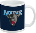 University of Maine Black Bears Logo Ceramic Coffee Mug, Novelty Gift Mugs for Coffee, Tea and Hot Drinks, 11oz, White