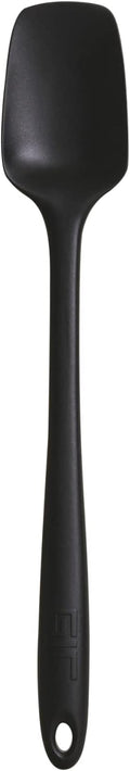 GIR: Get It Right Silicone Spatula Spoonula, Non toxic cooking utensils for Nonstick Cookware, Cooking and Baking - Skinny- 11IN - Black