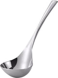 Small Ladle,Sauce,Gravy Soup Spoon 1 Pack Hollow handle SUS 304 Stainless Steel 8‘’ Ladle (Color:Silver).