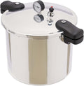 22L Pressure Cooker - 90kpa Aluminium Pressure Canner with Steam Gauge, Large Capacity Ideal for Apartment Living, Camping, and Motor Homes