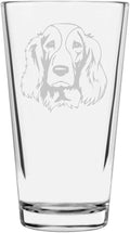 Welsh Springer Spaniel Custom Personalized Dog Themed Etched All Purpose 16oz Pint Glass