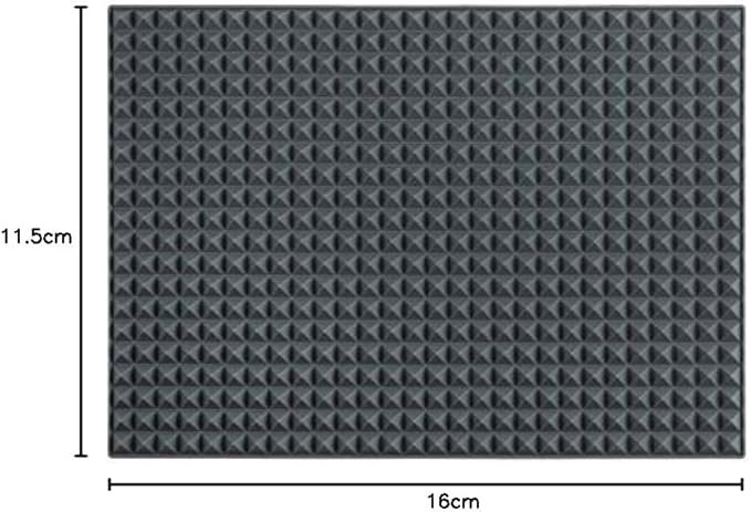 Colinda Silicone Dish and Cup Drying Mat - Extra Large Trivet for Hot Dishes, Large Size Hot Pots and Pads Coming Directly Out from the Stove or Oven,Drain Board,16" x 11.5",Grey
