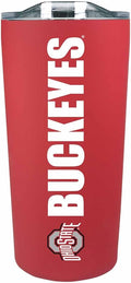 Campus Colors NCAA Stainless Steel Tumbler perfect for Gameday - 18 oz - Double Walled - Keeps Drinks Perfectly Insulated (Ohio State Buckeyes - Red)