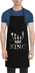 King Aprons Mens Aprons with Pockets and Adjustable Cool Apron for Gardening Cooking Kitchen