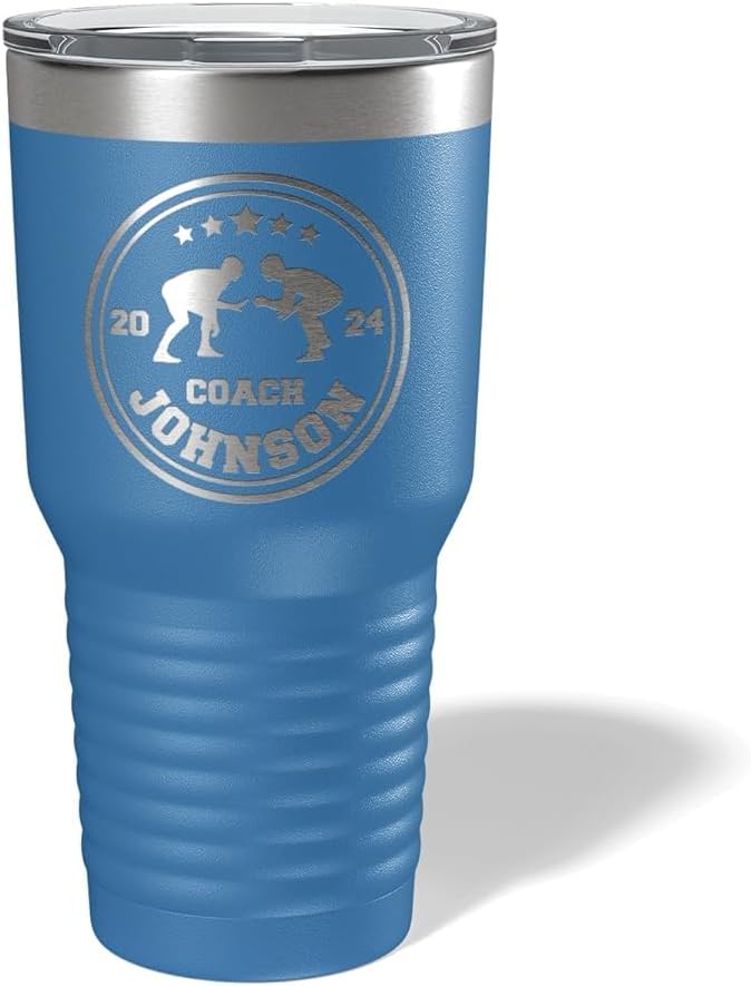 Wrestling Coach gifts, Tumbler, Coach tumbler, Wrestling gifts, Coach Beer glass, Coach gift, Coach gifts, Wrestling Coach (Wrestling Circle, Royal Blue, Wrestling Hexagon 30oz Black)