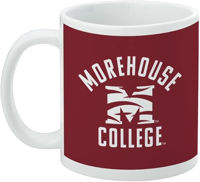 Morehouse College Maroon Tigers Logo Ceramic Coffee Mug, Novelty Gift Mugs for Coffee, Tea and Hot Drinks, 11oz, White