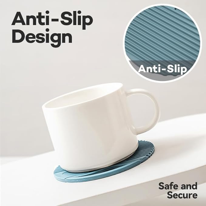 Silicone Trivets for Hot Dishes Heat Resistant Trivets for Hot Pots & Pans Multipurpose & Versatile Hot Pads for Kitchen & Countertop Table Coasters Set of 2