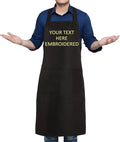 Personalized Aprons Custom Women Men Apron with Pockets Chef for Baking Bbq Grill Embroidered with Name Text