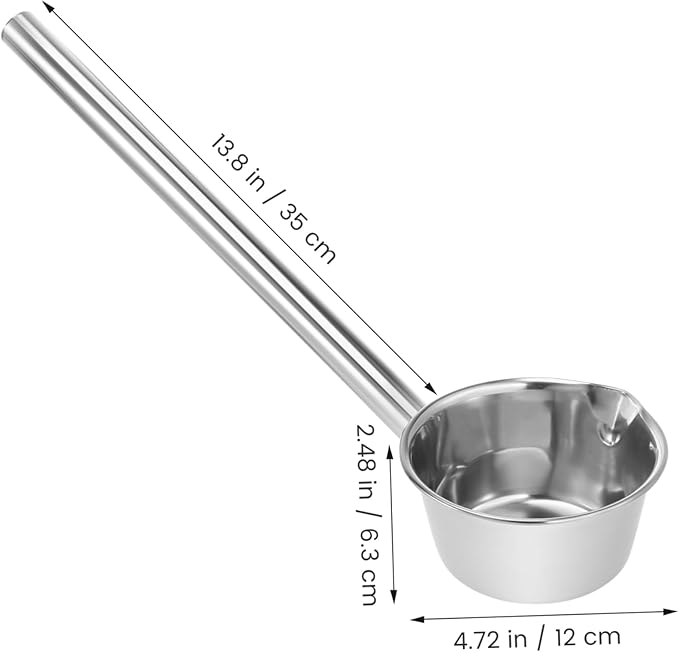 Stainless Steel Extended Handle Water Ladle Long Handled Ladle for Kitchen