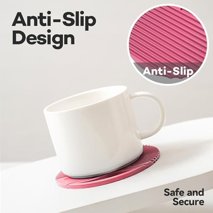 Silicone Trivets for Hot Dishes Heat Resistant Trivets for Hot Pots & Pans Multipurpose & Versatile Hot Pads for Kitchen & Countertop Table Coasters Set of 2