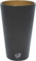 Silipint 16oz Silicone Pint Glass – Unbreakable BPA-Free Reusable Silicone Drinking Cup – Flexible Dishwasher Microwave & Freezer Safe – Stemless Glass for Water Coffee Smoothies (Smoke)