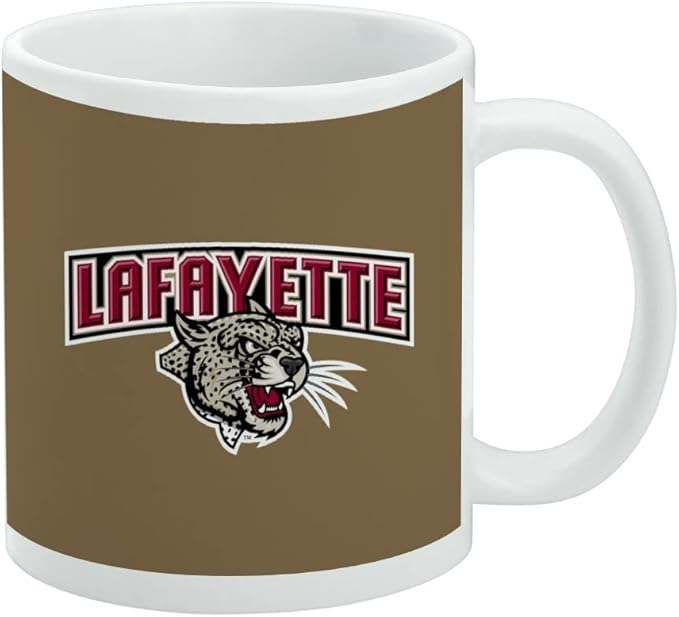 Lafayette Leopard Ceramic Coffee Mug, Novelty Gift Mugs for Coffee, Tea and Hot Drinks, 11oz, White