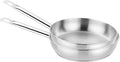 BRA COOKWARE Profesional 2 Frying Pan Set | 8 + 10.2 inches Professional Skillet | Stainless Steel Pan w/o Non-Stick | All Stovetop Compatible Skillet | 100% FOA Free | Brushed Finish
