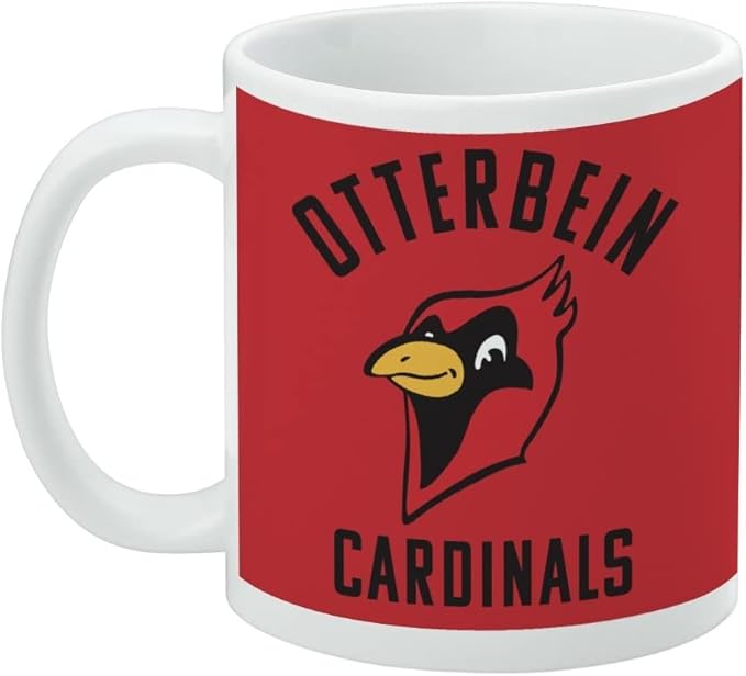 Otterbein University Cardinals Logo Ceramic Coffee Mug, Novelty Gift Mugs for Coffee, Tea and Hot Drinks, 11oz, White