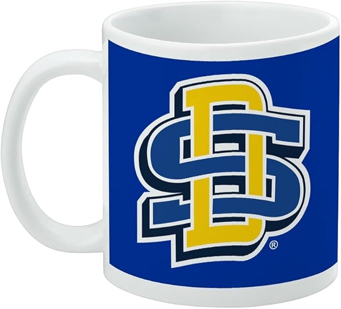 South Dakota State University Logo Ceramic Coffee Mug, Novelty Gift Mugs for Coffee, Tea and Hot Drinks, 11oz, White