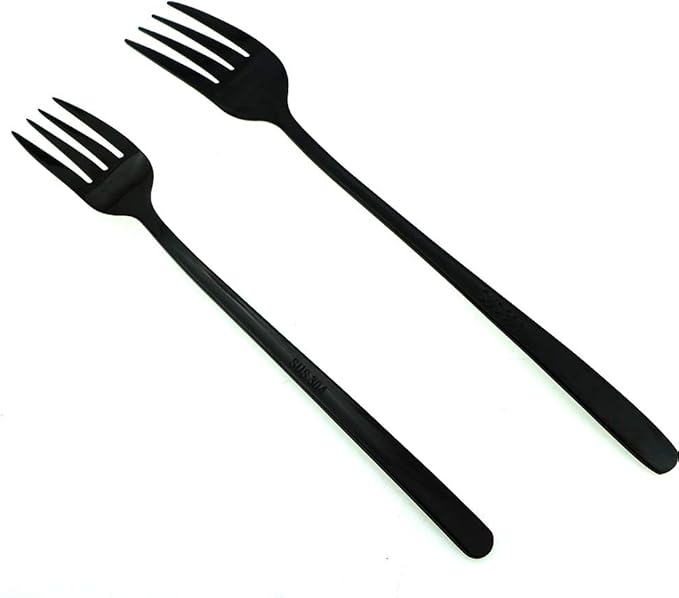 JASHII Mirror Polished Black 30-Piece SUS304 Stainless Steel Flatware Set,Silverware Set Dinner Knife Fork Spoon Dessert Fork Salad Spoon Service for 6
