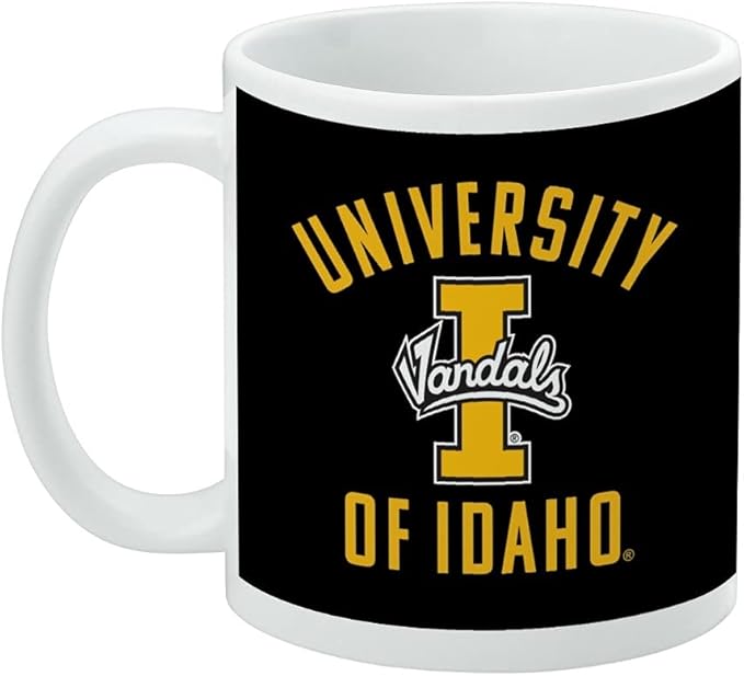 University of Idaho Vandals Ceramic Coffee Mug, Novelty Gift Mugs for Coffee, Tea and Hot Drinks, 11oz, White