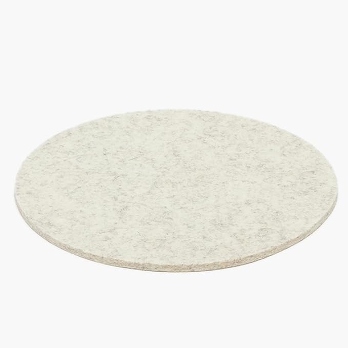Graf Lantz - Trivets for Hot Dishes - Heat Resistant 100% Merino Wool - Hot Pads for Kitchen, Countertops, Tables, Sizzling Dishes, Pots & Pans - Home Decor, Kitchen Accessories - 12", Heather White