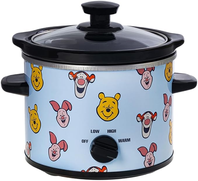 Uncanny Brands Disney Winnie the Pooh and Friends 2qt Slow Cooker - Small Kitchen Appliance