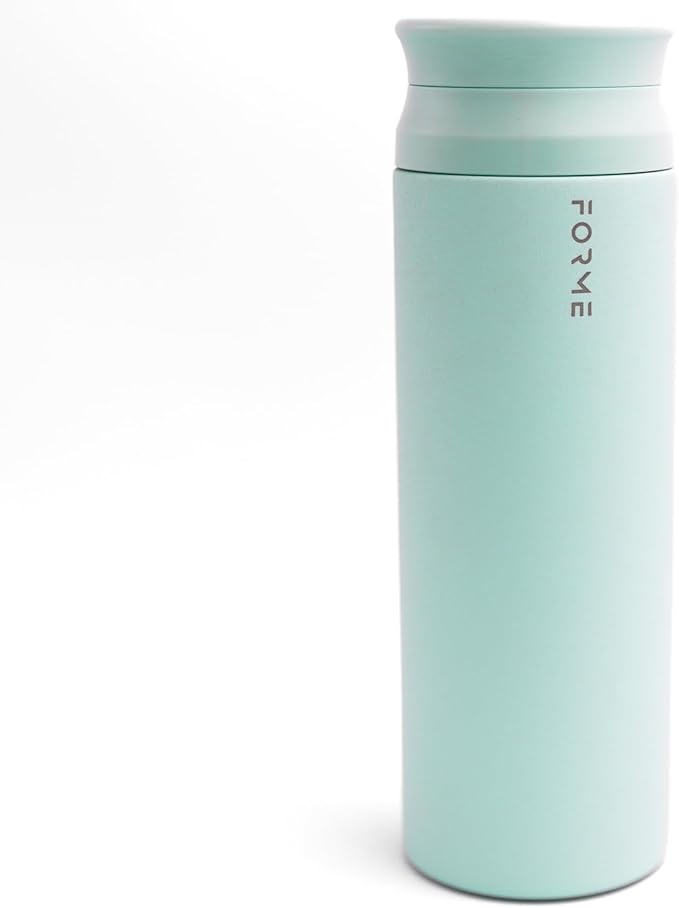FORME - Blender Shaker Bottle, Leakproof Double Insulated Stainless Steel, Noiseless Shaker Bottle for Hot & Cold Drinks, Ideal for Protein & Supplement Shakes (Sea Mist, 23.7 oz)