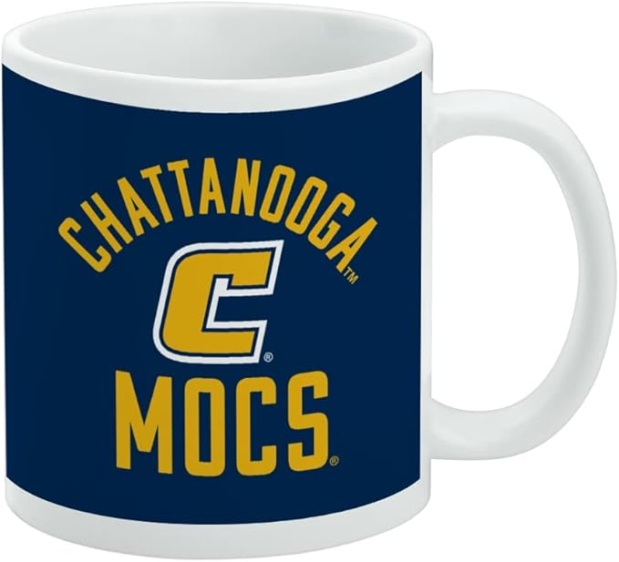 University of Tennessee at Chattanooga Mocs Ceramic Coffee Mug, Novelty Gift Mugs for Coffee, Tea and Hot Drinks, 11oz, White