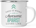 Andaz Press 11oz. Stainless Steel Campfire Coffee Mug, This is What an Awesome Apiarist Looks Like, 1-Pack, Beekeeper Honey Farmer Birthday Gift Ideas Coworker Him Her, Includes Gift Box
