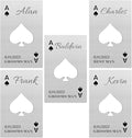 5PCSPersonalized Bottle Openers Credit Card Size, Groomsmen Best Man Gifts for Wedding Bachelor Party, Stainless Steel Beer Bottle Opener