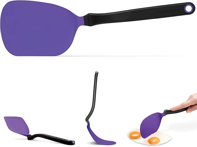Dreamfarm Chopula – Super Flexible Chopping Sit Up Spatula – Safe for Non-Stick One Size Purple