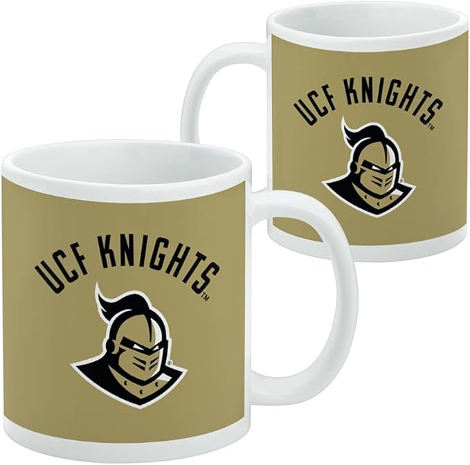 Central Florida Knights Ceramic Coffee Mug, Novelty Gift Mugs for Coffee, Tea and Hot Drinks, 11oz, White