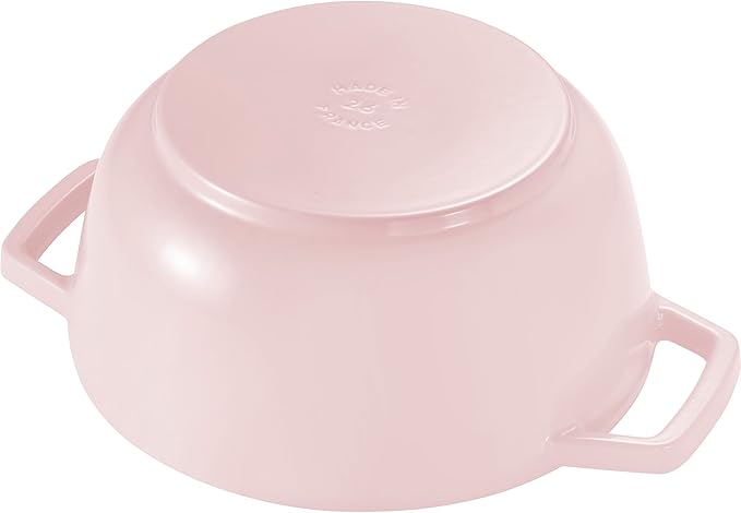Staub Cast Iron Essential French Oven, Dutch Oven, 5-quart, serves 5-6, Made in France - Peony Pink