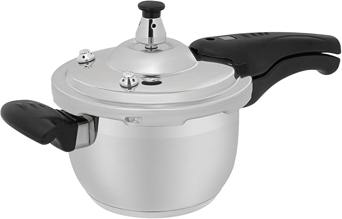 7 L/7.4 Qt Pressure Cooker,60Kpa High Pressure Stovetop Cooker with 3-Layer Composite Bottom, 304 Stainless Steel Pressure Canner for Commercial & Home Use