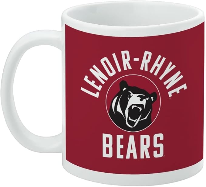 Lenoir-Rhyne University Bears Logo Ceramic Coffee Mug, Novelty Gift Mugs for Coffee, Tea and Hot Drinks, 11oz, White