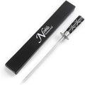 Professional Honing Steel 12”, Magnetized for Safety, No Rust, No Cheap Plastic! Noble’s Knife Sharpener Has an Oval Handle for a Firm Grip and is Built For Daily Use, Perfect for Chefs!