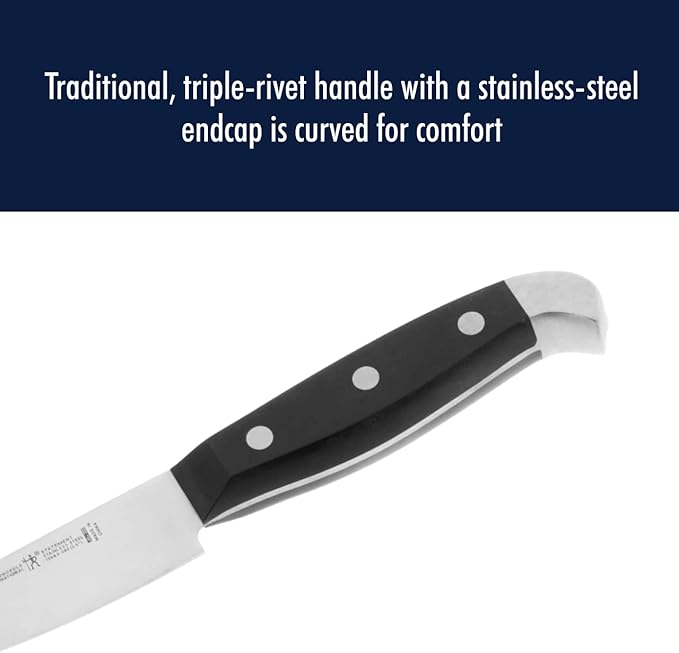HENCKELS Statement Razor-Sharp 7-Piece White Handle Knife Set, Chef Knife, Bread Knife, German Engineered Knife Informed by over 100 Years of Mastery