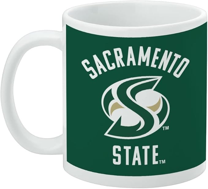 Sacramento State University Hornets Ceramic Coffee Mug, Novelty Gift Mugs for Coffee, Tea and Hot Drinks, 11oz, White