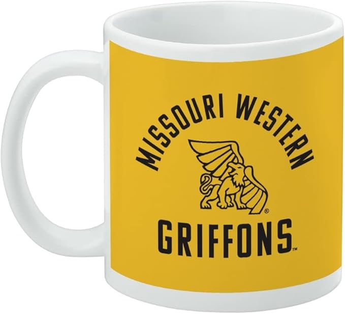 Missouri Western State University Griffons Ceramic Coffee Mug, Novelty Gift Mugs for Coffee, Tea and Hot Drinks, 11oz, White