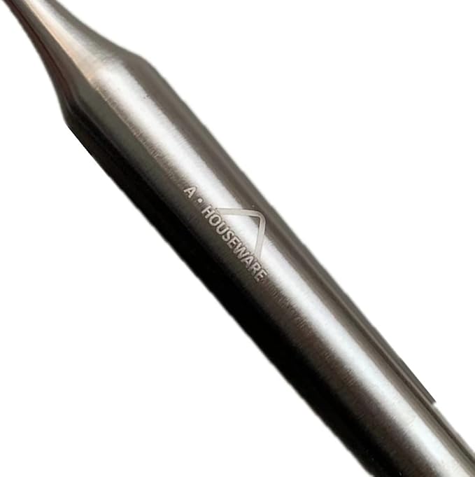 Soup Ladle Stainless Steel Scoop Spoon 304 Stainless Steel Utensils for Cooking with Anti-Scald Design kitchen tool for Soup, Stew, Chili and Gravy Silver 13.58 Inches
