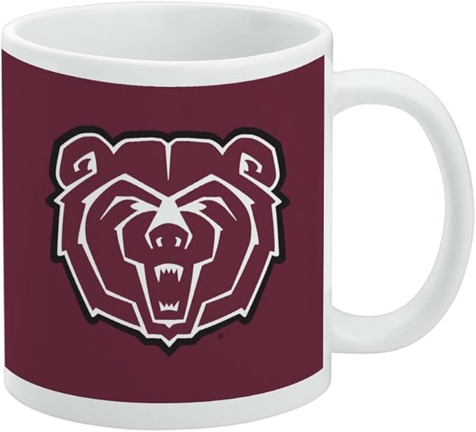 Missouri State University Bears Logo Ceramic Coffee Mug, Novelty Gift Mugs for Coffee, Tea and Hot Drinks, 11oz, White