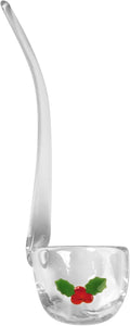 Artland Holly Days Punch Glass Ladle - Festive Holiday Kitchenware for Serving Punch, Soup, Sauces, and More - Elegant, Ergonomic Handle, Dishwasher Safe, Excellent Holiday Gift