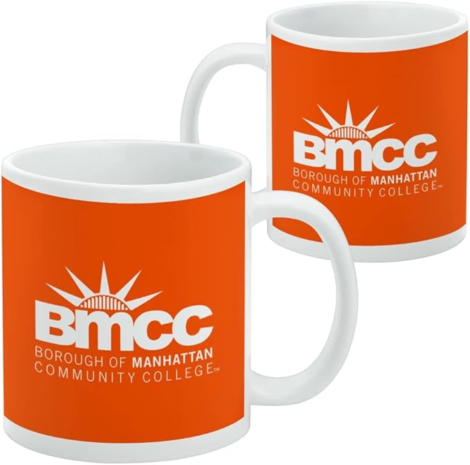 Borough of Manhattan Community College Panthers Logo Ceramic Coffee Mug, Novelty Gift Mugs for Coffee, Tea and Hot Drinks, 11oz, White